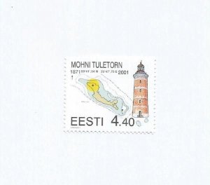 ESTONIA - 2001 - Mohni Lighthouse - Perf Single Stamp - Mint Lightly Hinged