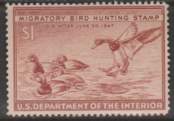 U.S. Scott #RW13 Duck Stamp - Mint NH Single