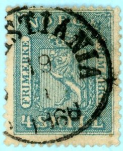 Norway, Scott #14, Used