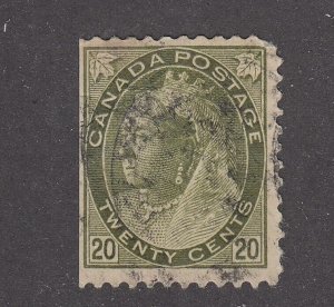 Canada #84 Used Numeral Issue (Straight Edge)