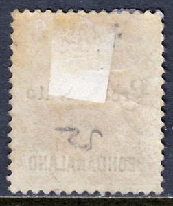 BECHUANALAND PROT. — SCOTT 52 (SG 40) — 1888 OVPT. — MH — SCV $9.00