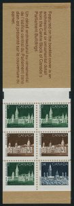 Canada 947ai Booklet BK88b War Memorial MNH Parliament Building - Tag Error