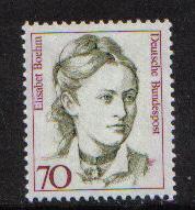 Germany   #1482   MNH  1991    Famous German Women 70pf