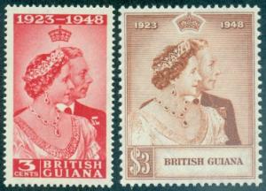 British Guiana #244-245  Mint  Scott $24.25