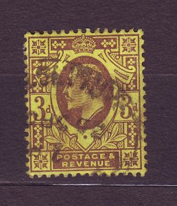 J23517 JLstamps 1902-11 great britain used #132 king