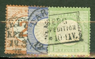 KH: Germany 15, 15a, 16-8, 20-1, 23-4, 27 used CV $313; scan shows only a few