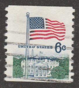 USA 1338A Flag over Whitehouse - coil