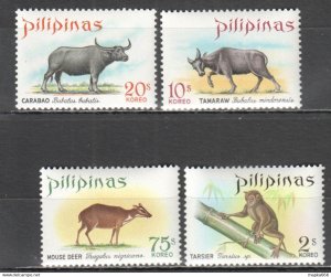 P0970 1969 Philippines Wild Animals Fauna #866-69 1Set Mnh