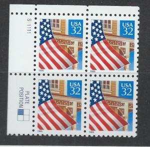 UNITED STATES SC# 2897 VF MNH 1995 PL#S11111 BK/4 UL