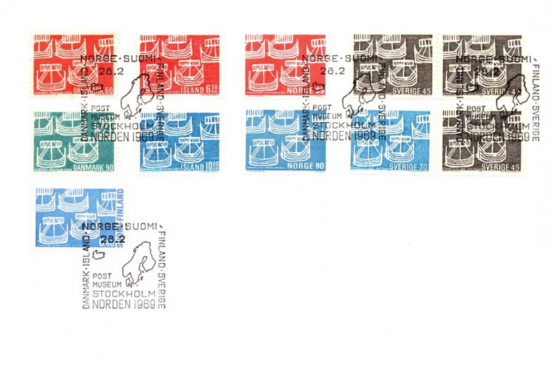 Denmark, Iceland, Norway, Sweden, Finland, Worldwide First Day Cover, Stamp C...