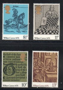 Great Britain Sc 794-797 1976 British Printing Anniversary stamp set mint NH