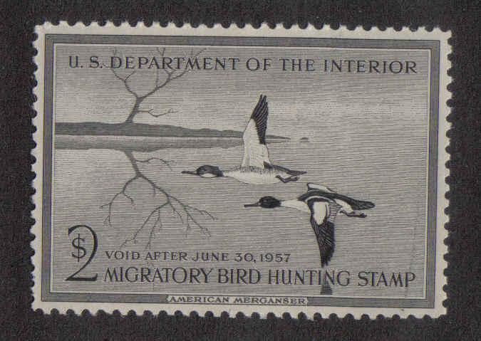 RW23 Federal Duck Stamp 1956 MNH.   #02 RW23d