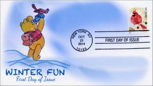 SC 4939, 2014, Winter Fun, Bird Watching, FDC,  Item 14-190