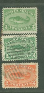 Newfoundland #46-48 Used