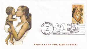 2004, Test Early for Sickle Cell, Junction Cachet, FDC(E11773)