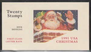 BK194 Santa at Work Vending Bklt of 20 MNH $1 Shipping