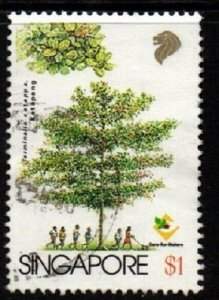 SINGAPORE SG853 1996 $1 TREES USED