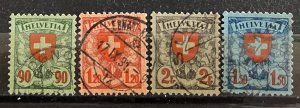 Switzerland #200-203 Used Set- SCV=$31.00