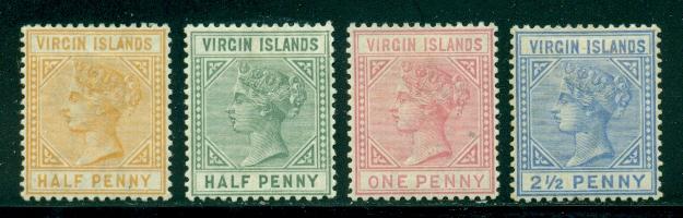 Virgin Islands #12-15  Mint  VF  VLH  Scott $129.00