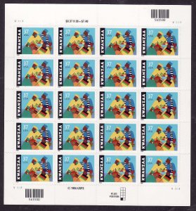 USA-Sc#3673- id12-unused NH sheet-Kwanzza-2002-