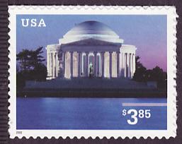 3647 Jefferson Memorial self-adhesive single