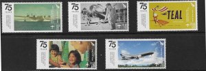 NEW ZEALAND SG3642/6 2015 NEW ZEALAND AIRLINES MNH