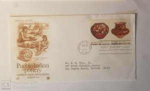 US, FDC  PUEBLO ART , AMERICAN INDIAN ART  1977 SANTA FE  N.M.