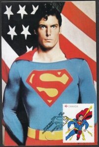 CANADA Sc #2679/83 SUPERMAN 75th ANN MAXIMUM CARD (Postcard) #50