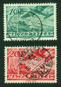Hungary 1936 #C35 & C36 U SCV(2024)=$0.80