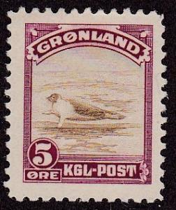 Greenland # 11, Harp Seal, Mint NH