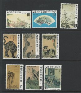 Korea MNH sc  715-723