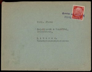 Germany Gross Hammer Sudetenland Annexation Provisional Cover G67067