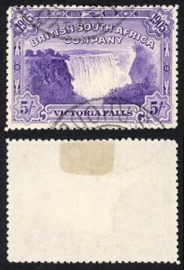 Rhodesia SG99 5/- Violet Victoria Falls Perf 14 Fine Used