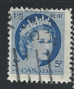 Canada #341 5c Queen Elizabeth II