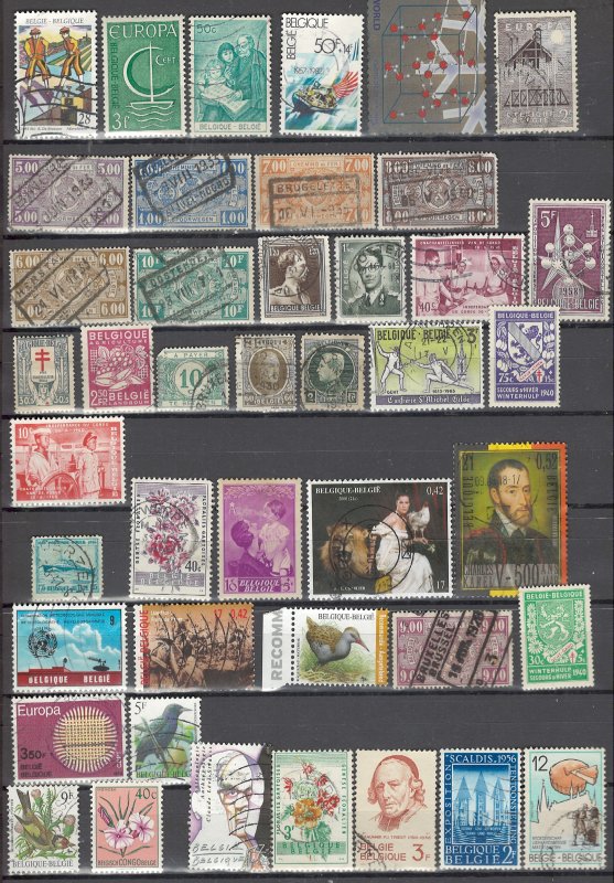 COLLECTION LOT # 18 BELGIUM 110 STAMPS CLEARANCE