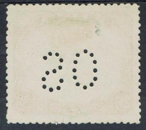 PAPUA 1910 LAKATOI LARGE PAPUA OS 2/6 TYPE B WMK UPRIGHT PERF 12.5 USED 