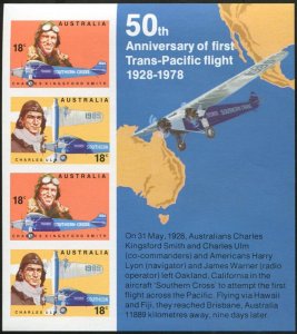 Australia 1978 SG662 Aviators MS MNH