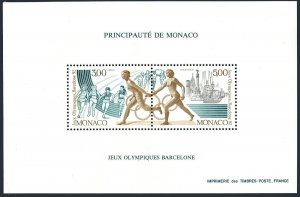 Monaco 1759a sheet,MNH.Mi 2013-2014 note. Olympics Barcelona-1992. Relay running