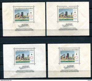 Czechoslovakia 1967 4 mini sheets CV 20 euro Expo 67 Montreal 13401