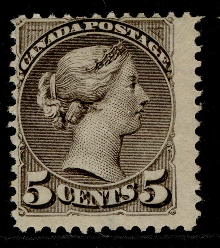 CANADA QV SG106, 5c brownish grey, M MINT. Cat £85. 