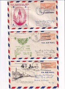 10 Naval Covers from the 1930's (S33068)