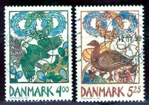 Denmark 1999: Sc. # 1150-1151: Used Cpl. Set