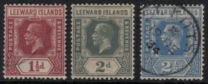 Leeward Islands #66,8,70*/u  CV $4.40