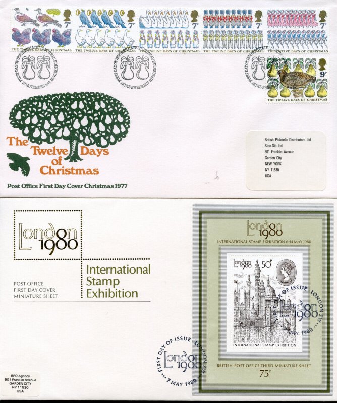 GREAT BRITAIN SELECTION OF TWENTY-THREE DIFFERENT  FIRST DAY COVERS
