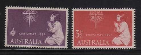 Australia MNH sc# 306-7 Christmas