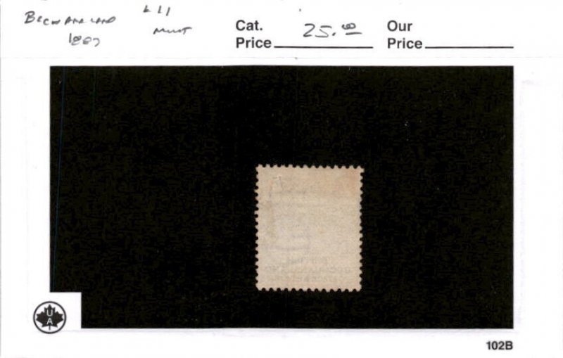 Bechuanaland, Postage Stamp, #11 Used, 1887 British (AB)