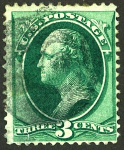 U.S. #136 USED STAINS