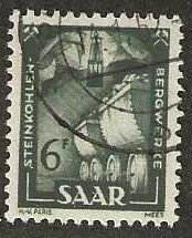 Saar 209, used,  1951, (s82)