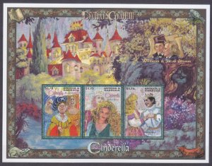 1997 Antigua and Barbuda 2547-2549KL Brothers Grimm - Cinderella