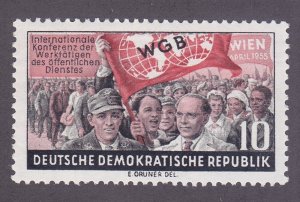 Germany DDR 235 MNH OG 1955 Workers Demonstration Issue Very Fine